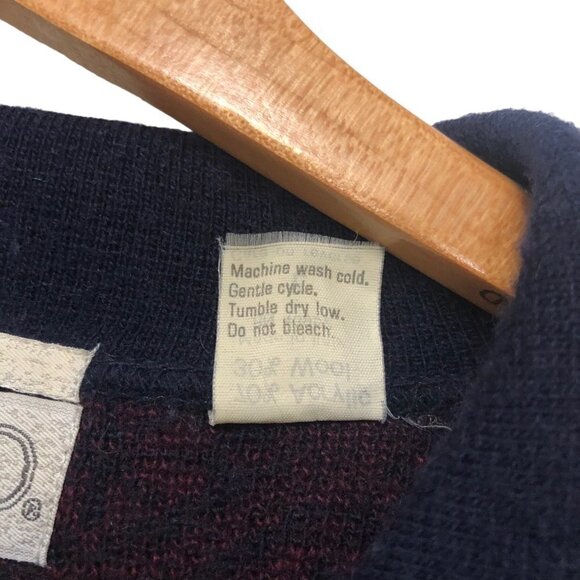 Ottimo Via Roma Wool Blend Sweater Made in Italy Men's Size Large Star Burst VGU - Picture 7 of 7